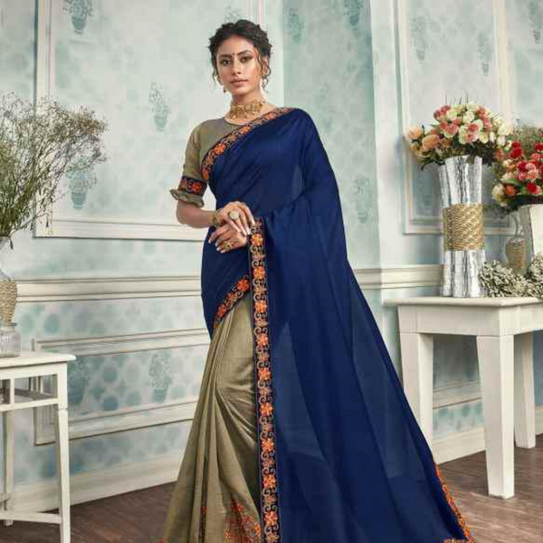 Buy Latest Colors In Beauty Embroidered Sarees Online Sydney