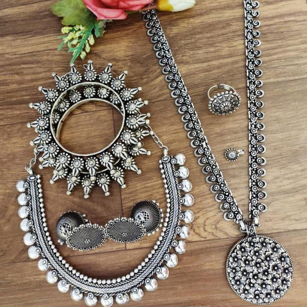 Oxidised jewellery store set online shopping