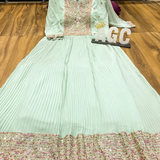 Gown Style Kurti Set- Indo western Wear
