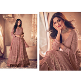 Ashirwad- NOOR Heavy FAUX Georgette with Embroidery Work  Party Wear