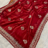 Designer Party Wear Organza Silk Saree