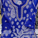 Chikankari Georgette PEARL WORK Kurtis