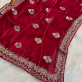 Designer Party Wear Organza Silk Saree