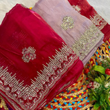 Designer Party Wear Organza Silk Saree