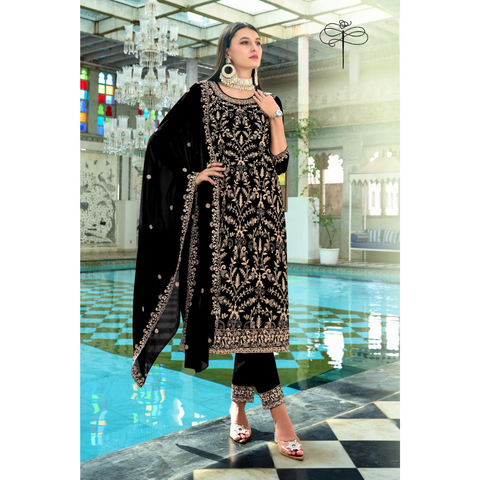 Faux Georgette Designer Wear Al-Fathima AFRA