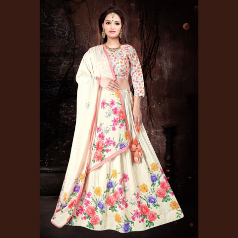 Designer Floral Sequence Style Lehenga