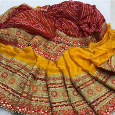 Bandhini Half N Half Silk Saree