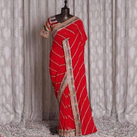 Leheriya Designer Saree