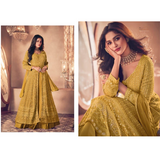 Ashirwad- NOOR Heavy FAUX Georgette with Embroidery Work  Party Wear