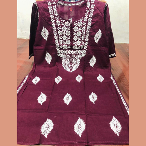 Chikankari Plus Size Kurti Sets