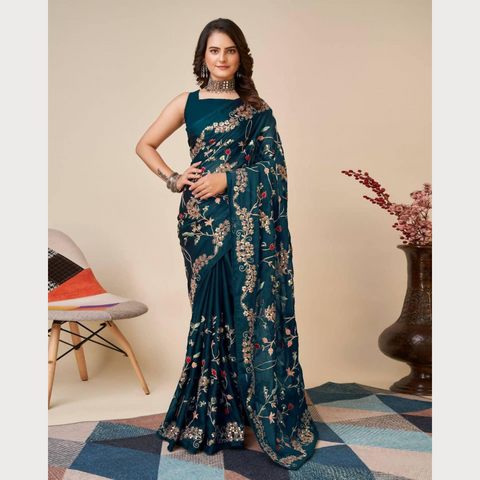 GADAR NEW LAUNCH Designer Party Wear Rangoli Saree