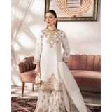 Designer Party Wear Look Top-Palazzo and Dupatta With Heavy Embroidery Work