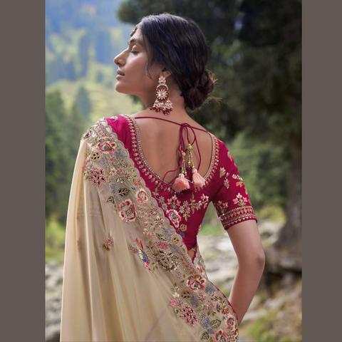 Designer Jimmy Choo Saree READY BLOUSE