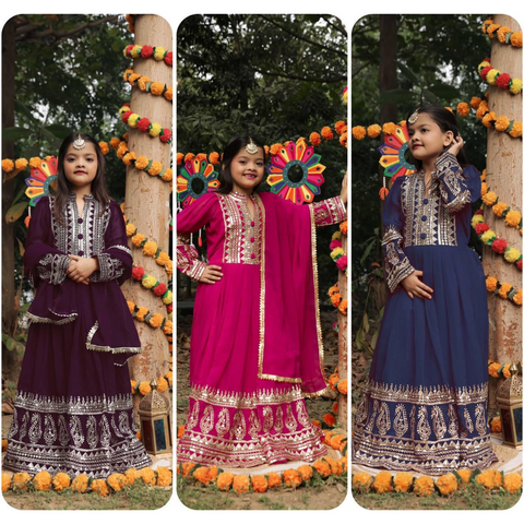 Launching New Collection Beautiful Kids Gown Set
