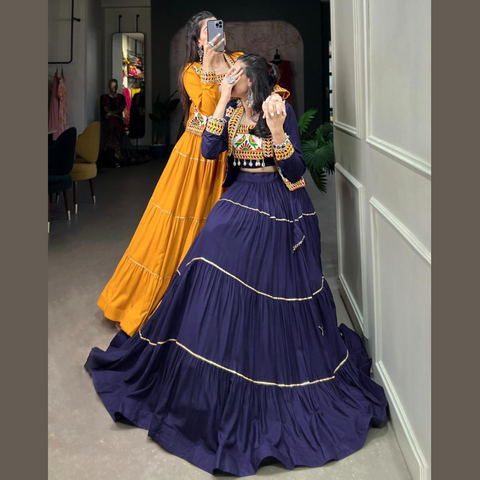 Navratri Lehenga Collection JHUMDI 2024