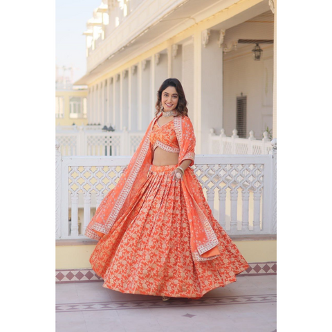 BS001 Designer BANARASI Silk Lehenga Special Collection