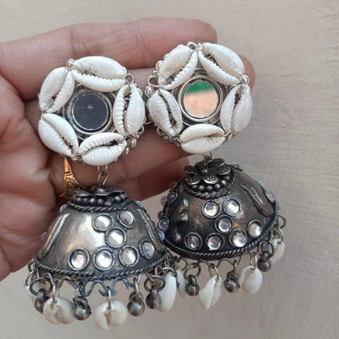 Oxy metal style Jhumka earrings.