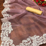 Organza Embroidery Saree