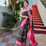 Soft Printed Silk Saree