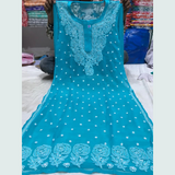 CHIFFON Chikankari Thread work Kurtis