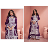 Party Wear Dresses CHIKANKARI STYLE PLAZZO SUIT