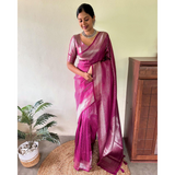 NEW LAUNCHING - Kubera Pattu Semi Silk SAREES- Stitched & Ready Blouse