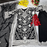 Chikankari Style Party wear Palazzo Set