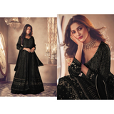 Ashirwad- NOOR Heavy FAUX Georgette with Embroidery Work  Party Wear
