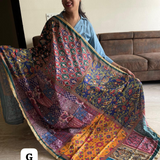 Pakistani Style DIGITAL PRINT Mirrorwork dupattas