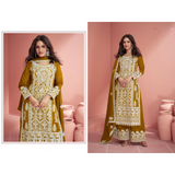 Party Wear Dresses CHIKANKARI STYLE PLAZZO SUIT