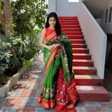 Soft Printed Silk Saree