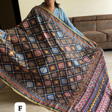 Pakistani Style DIGITAL PRINT Mirrorwork dupattas