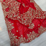 RED Designer Party Wear Saree