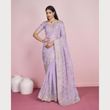 Designer Chiffon Silk Party Wear Saree