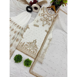 Designer Party Wear Look Top-Palazzo and Dupatta With Heavy Embroidery Work