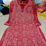 GEORGETTE CHIFFON Chikankari Kurtis