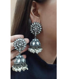 Kundan Style Jhumka Earrings