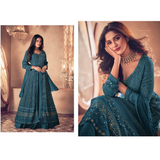 Ashirwad- NOOR Heavy FAUX Georgette with Embroidery Work  Party Wear