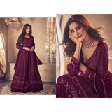 Ashirwad- NOOR Heavy FAUX Georgette with Embroidery Work  Party Wear