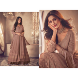 Ashirwad- NOOR Heavy FAUX Georgette with Embroidery Work  Party Wear