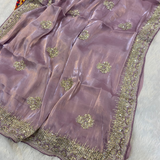 Designer Party Wear Organza Silk Saree