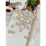 Designer Party Wear Look Top-Palazzo and Dupatta With Heavy Embroidery Work