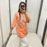 Selfie Chikankari Style Tops