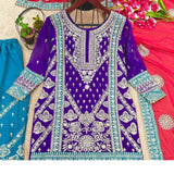 Launching New Designer Party Wear Top-Dupatta and Fully Stiched Bottom