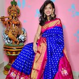 Soft Printed Silk Saree Stitched Blouse